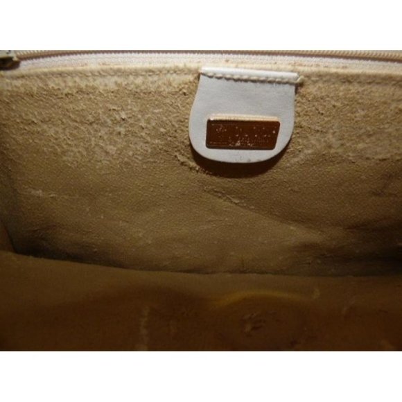 Gucci Vintage White Small G Logo 2-Way Bag Coated Canvas Leather - Picture 7 of 12